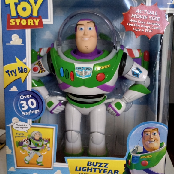 Rare still in box Pixar toy story buzz lightyear talking action figure new seale - Picture 3 of 11